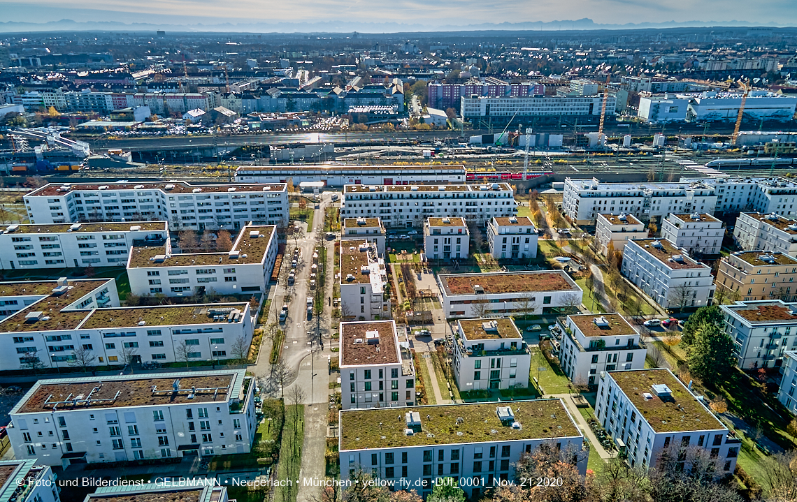 21.11.2020 - Hirschgarten mit Paketposthalle in München